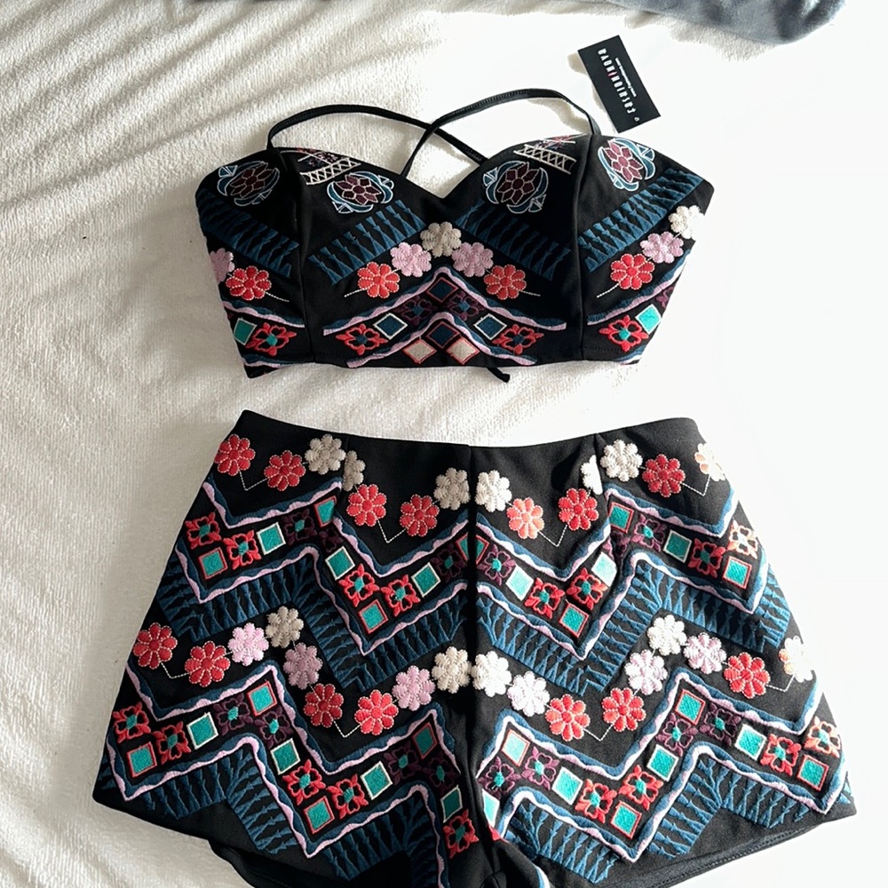 Brand new with tags floral two piece